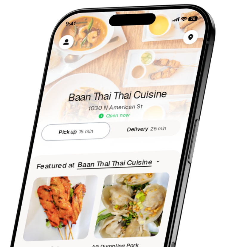 Baan Thai Thai Cuisine app preview