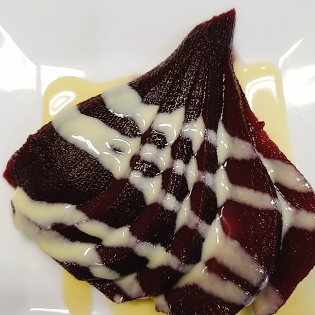 Poached Pear.