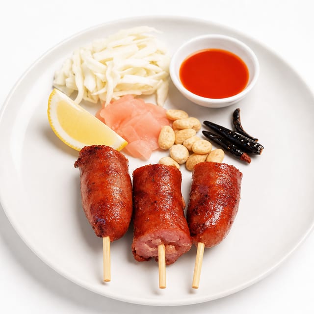 Thai Spicy Sausage | Appetizer.