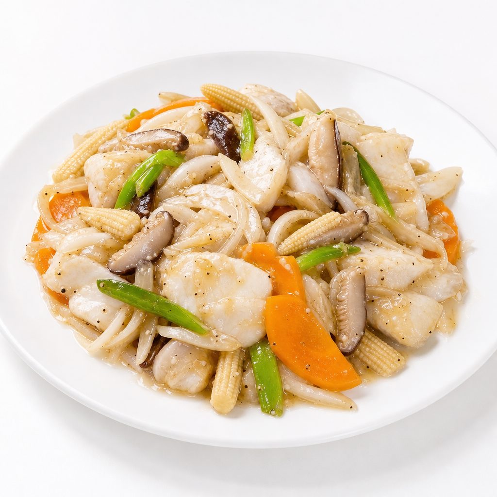 F9. Steamed Cod Fish.