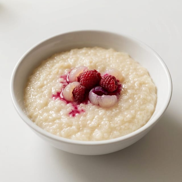 Logan Sticky Rice Coconut Pudding.